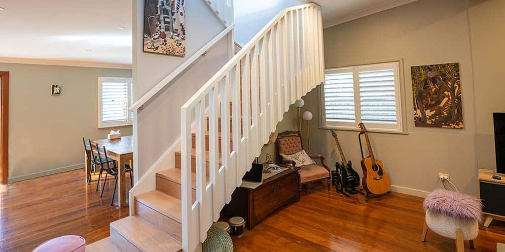 Stairs in a New Home Addition