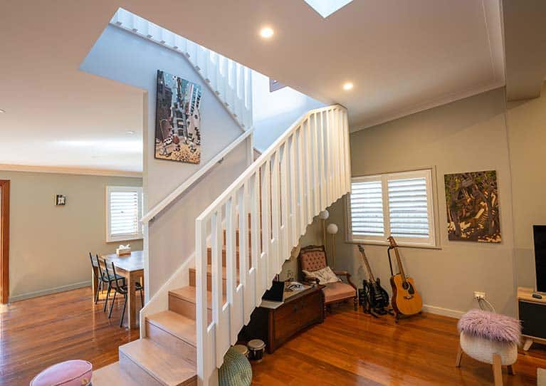 Stairs in a New Home Addition