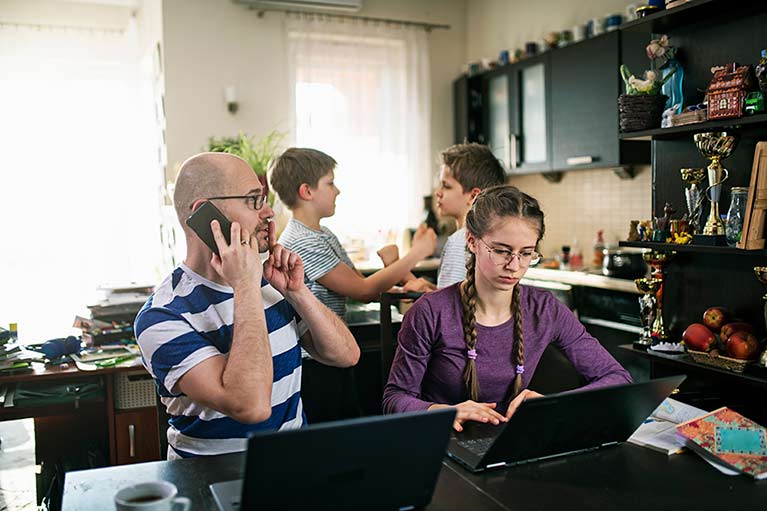 Family cramped for space at home